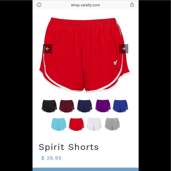 Varsity Brand Spirit Shorts - Picture 4 of 5